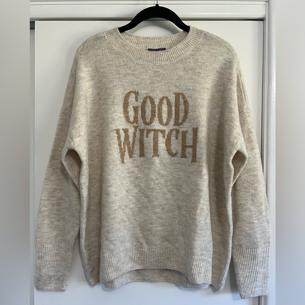 Women’s Oversized Cream 'Good Witch' Sweater